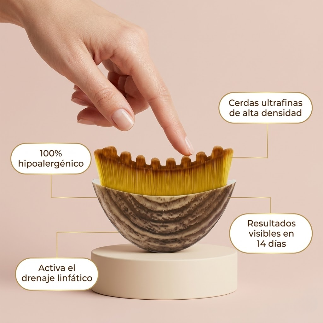 LUVAWELL | Cepillo Facial Para Masajes de Drenaje Linfatico