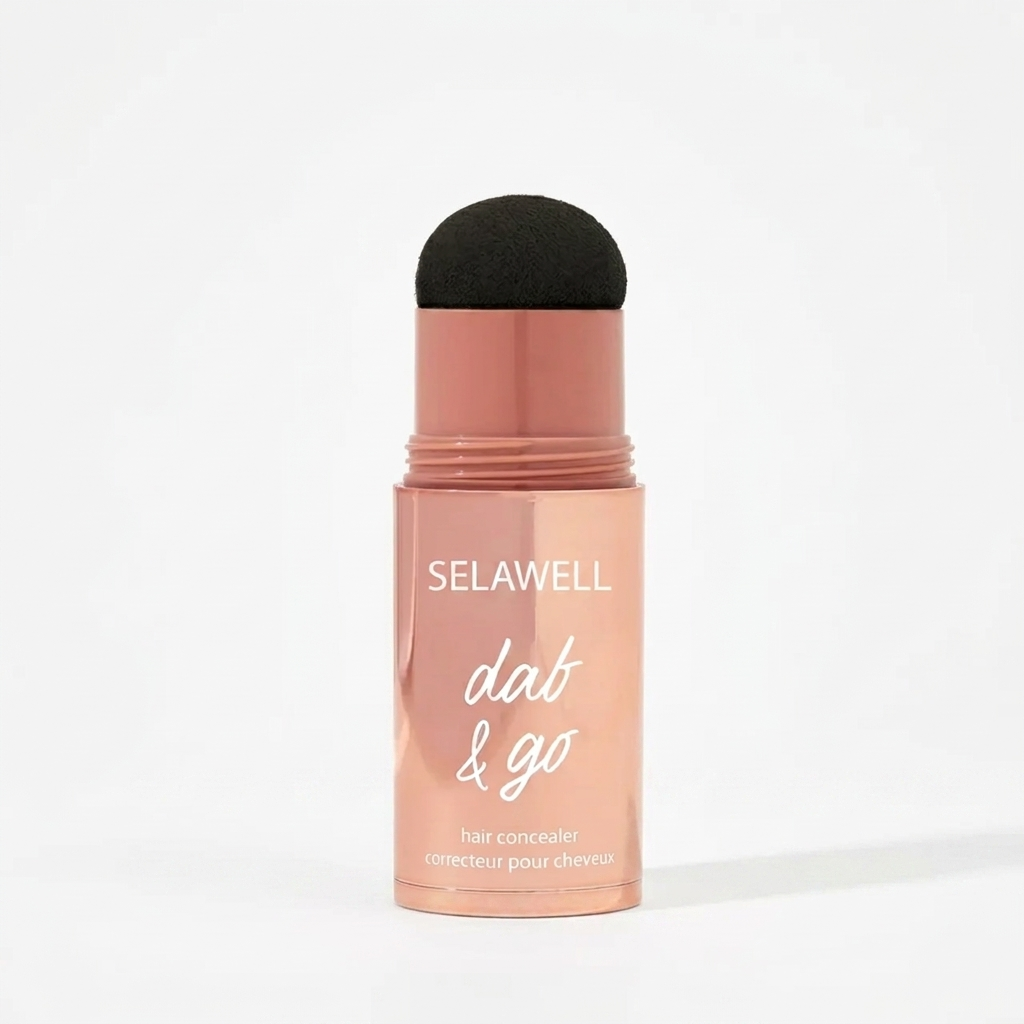 LUVAWELL Dab & Go — Corrector capilar que cubre las canas y las raíces en 10 segundos