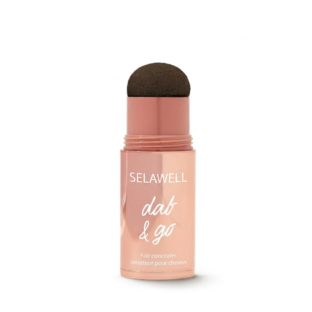 LUVAWELL Dab & Go — Corrector capilar que cubre las canas y las raíces en 10 segundos