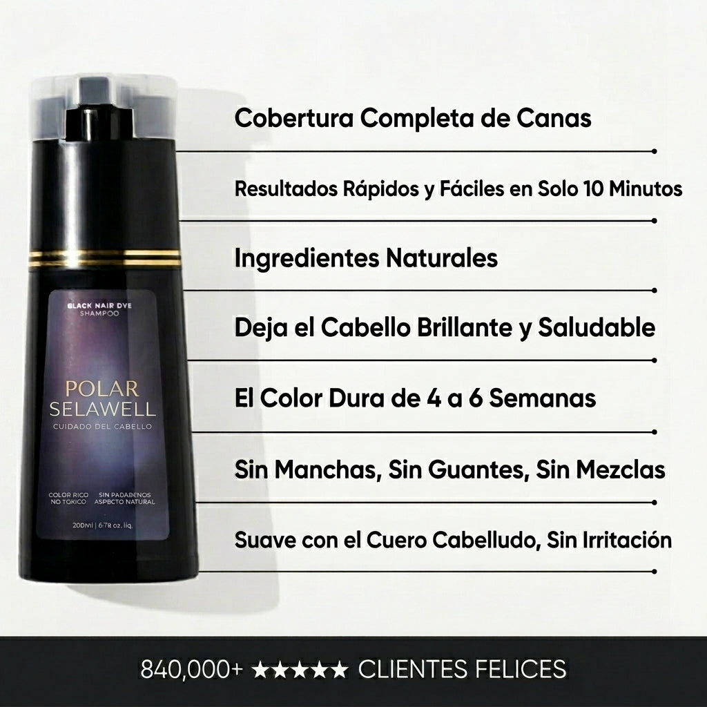LUVAWELL | Shampoo de tinte instantáneo