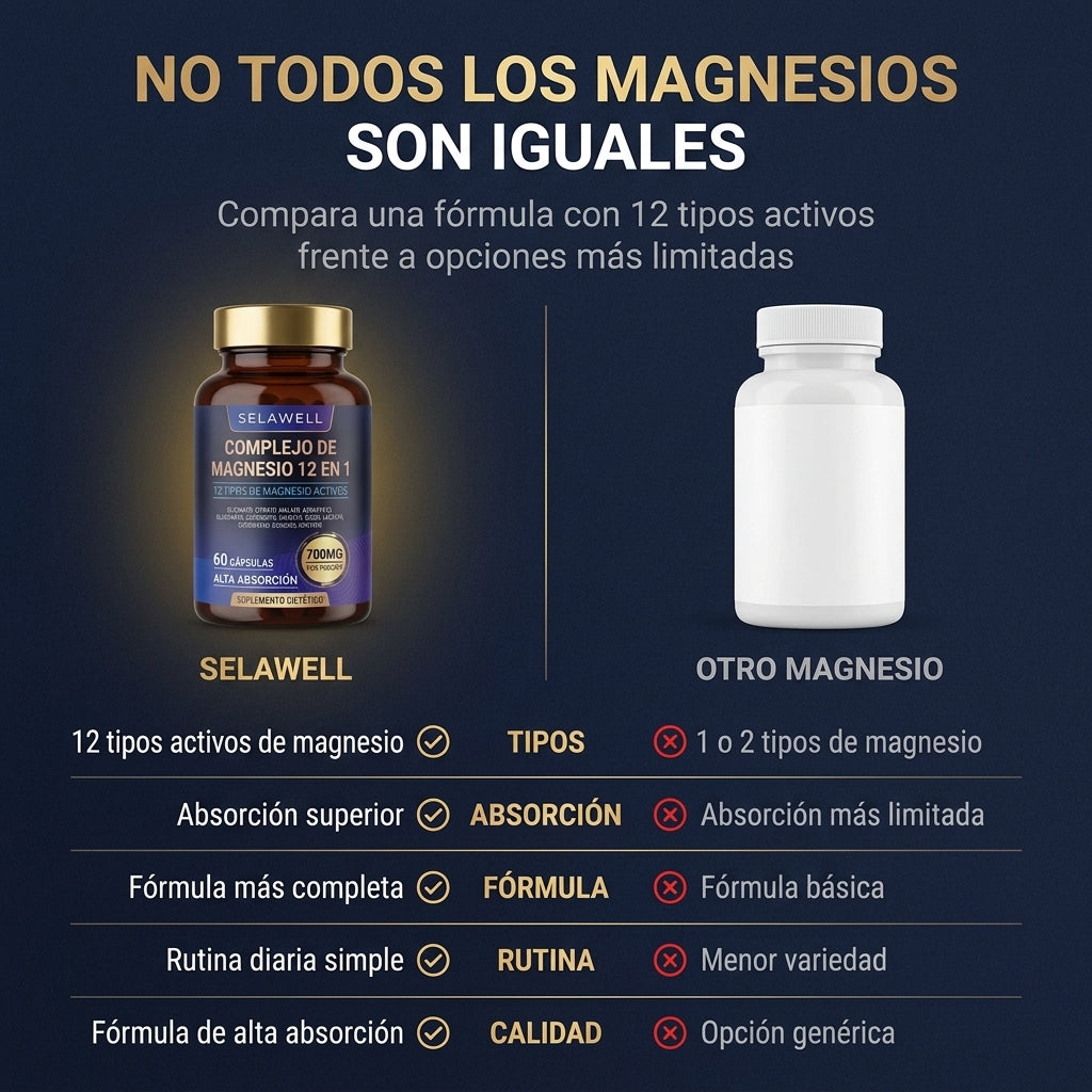 Mujer LUVAWELL - Complejo de Magnesio 12 en 1