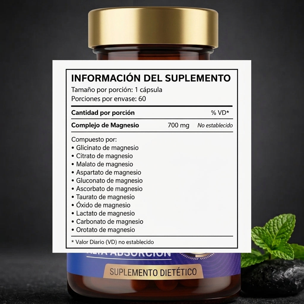 LUVAWELL - Complejo de Magnesio 12 en 1
