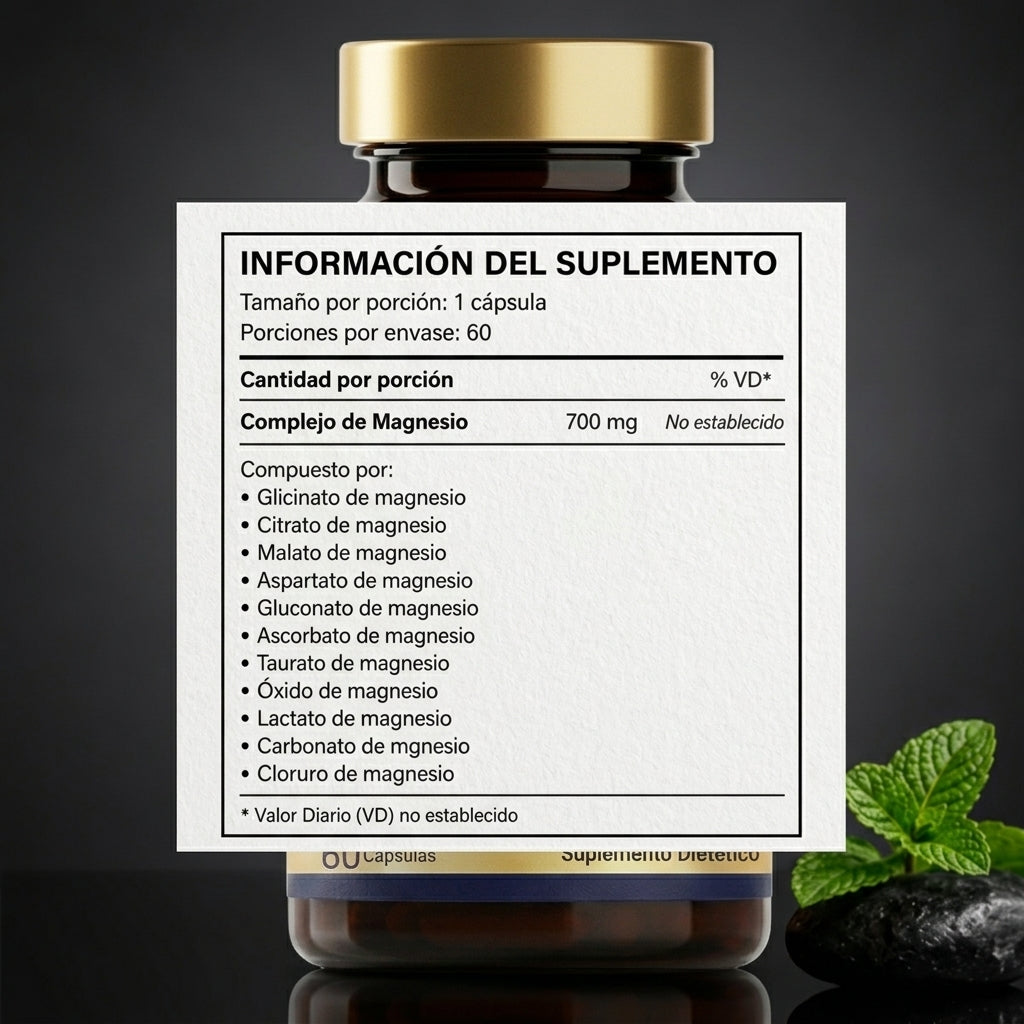 LUVAWELL - Complejo de Magnesio 12 en 1