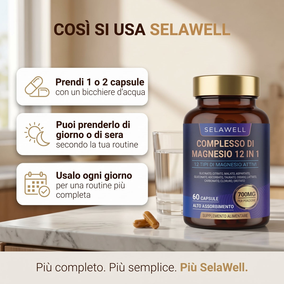 Complejo de Magnesio 12 en 1 - LUVAWELL ITALIA