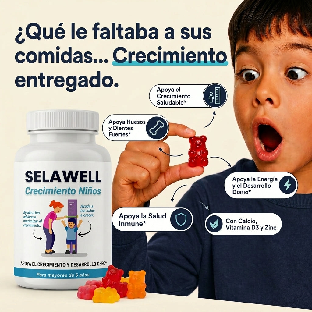 Gomitas LUVAWELL Grow Spark para niños y adolescentes
