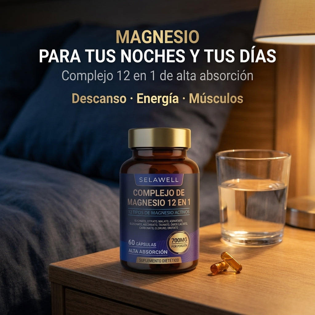 LUVAWELL - Complejo de Magnesio 12 en 1