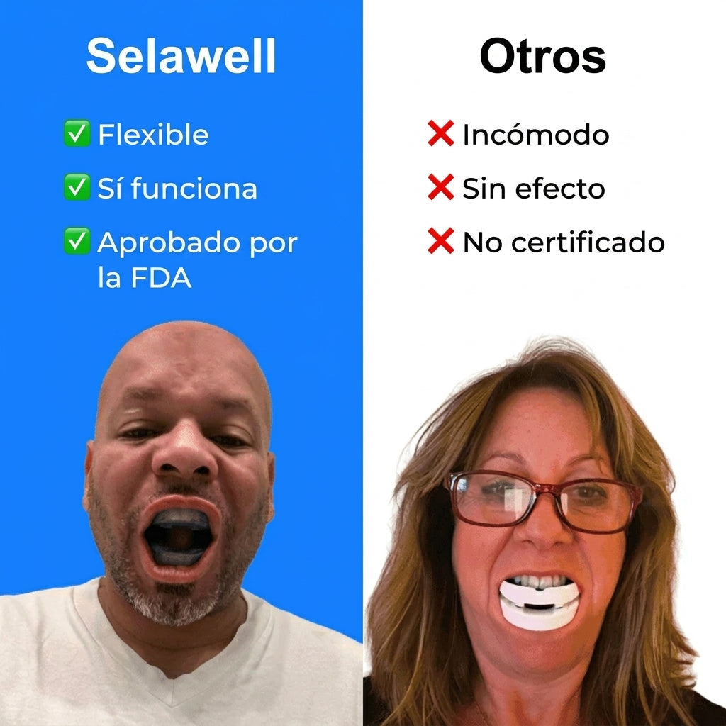 LUVAWELL | Boquilla antironquidos silenciosa de tamaño universal