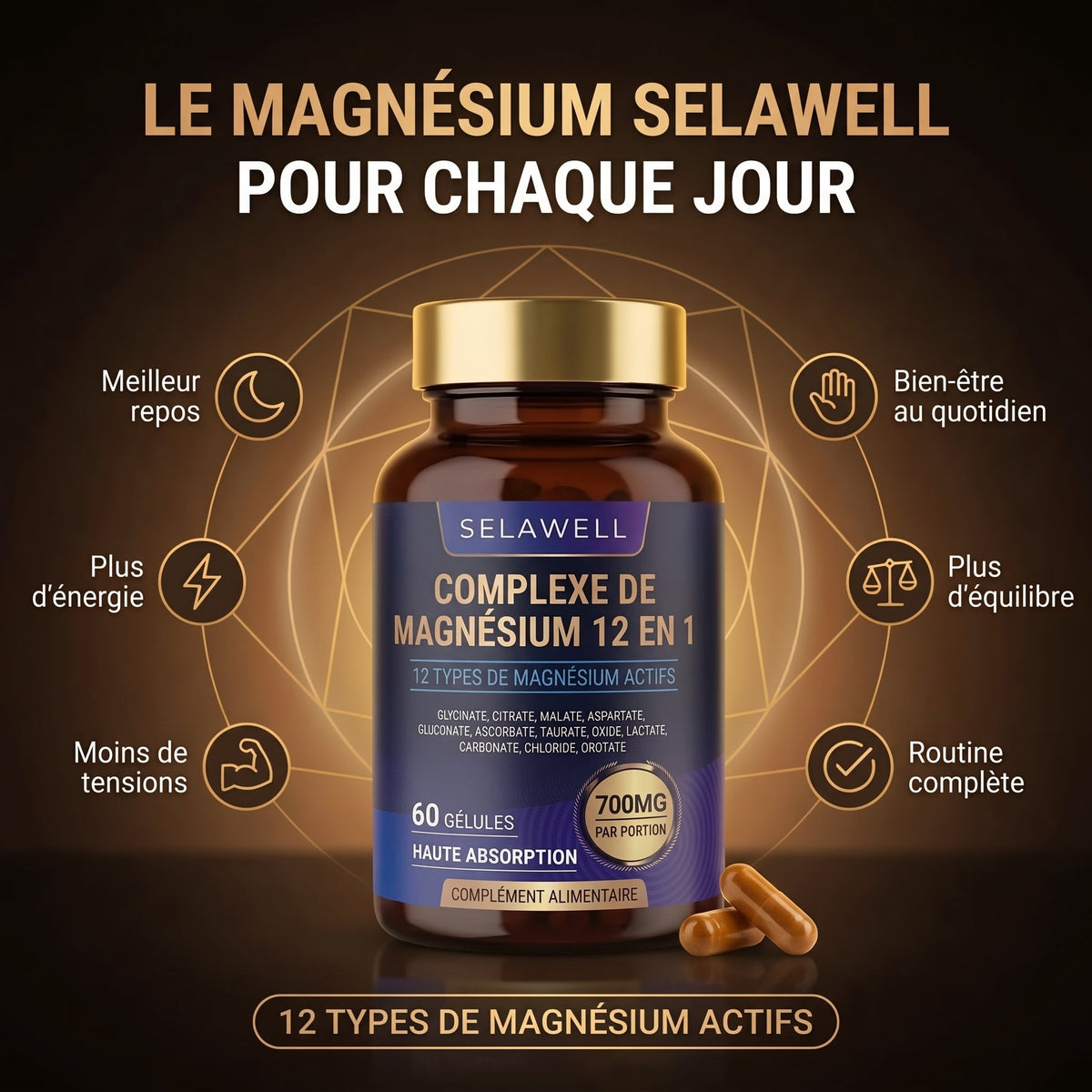 Complejo de Magnesio 12 en 1 - LUVAWELL FRANCIA