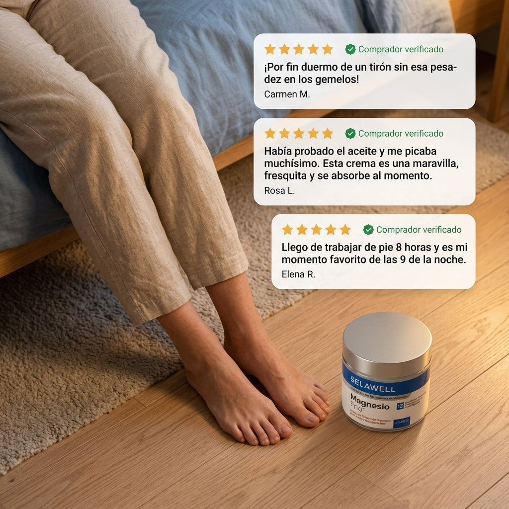 LUVAWELL Crema de Magnesio con Niacinamida · Efecto Frío