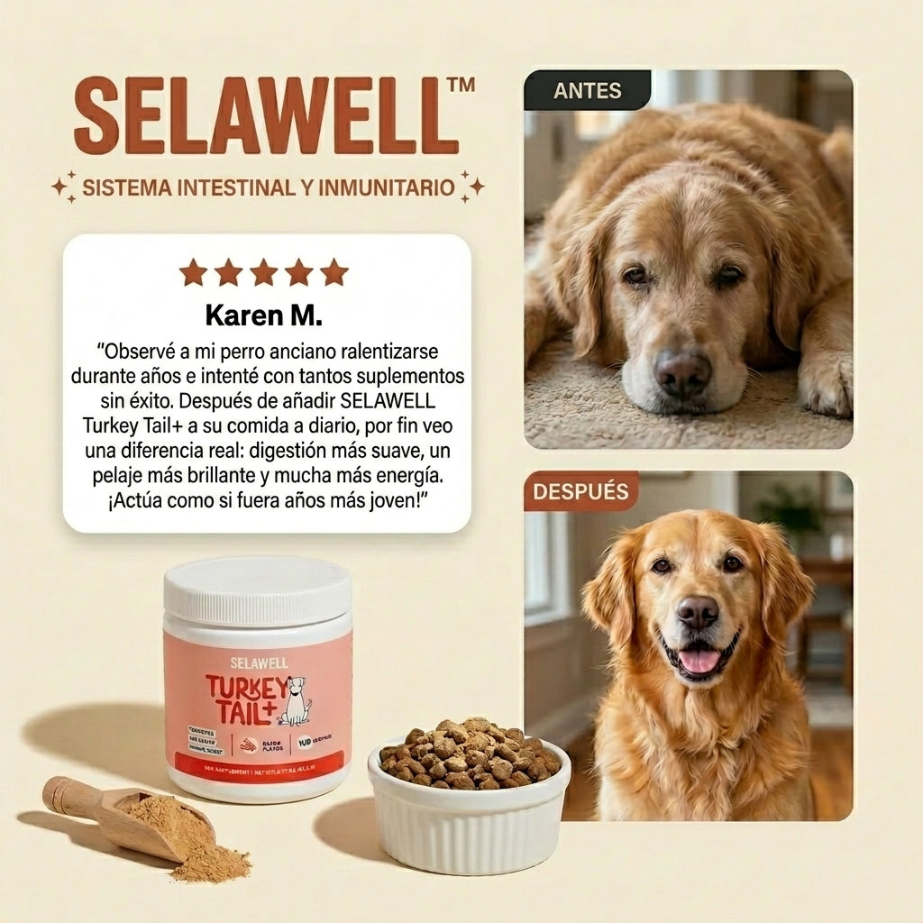 LUVAWELL Turkey Tail+ — Apoyo Intestinal e Inmunológico para Perros